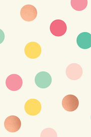Hooray dots with  - rose gold foil wrapping paper